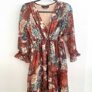 Anthropologie Petite Size 4 Floral Dress